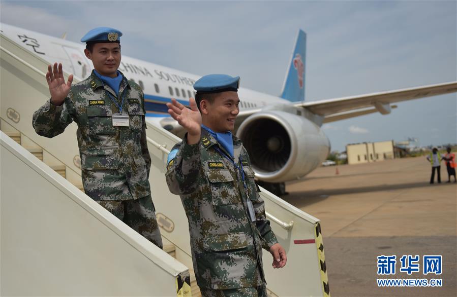 （國際）（2）中國駐南蘇丹維和步兵營受傷戰(zhàn)士姚道祥、吳樂重返戰(zhàn)位