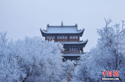 資料圖：小寒時節(jié)，甘肅嘉峪關(guān)市迎來了一場大雪。師永紅 攝