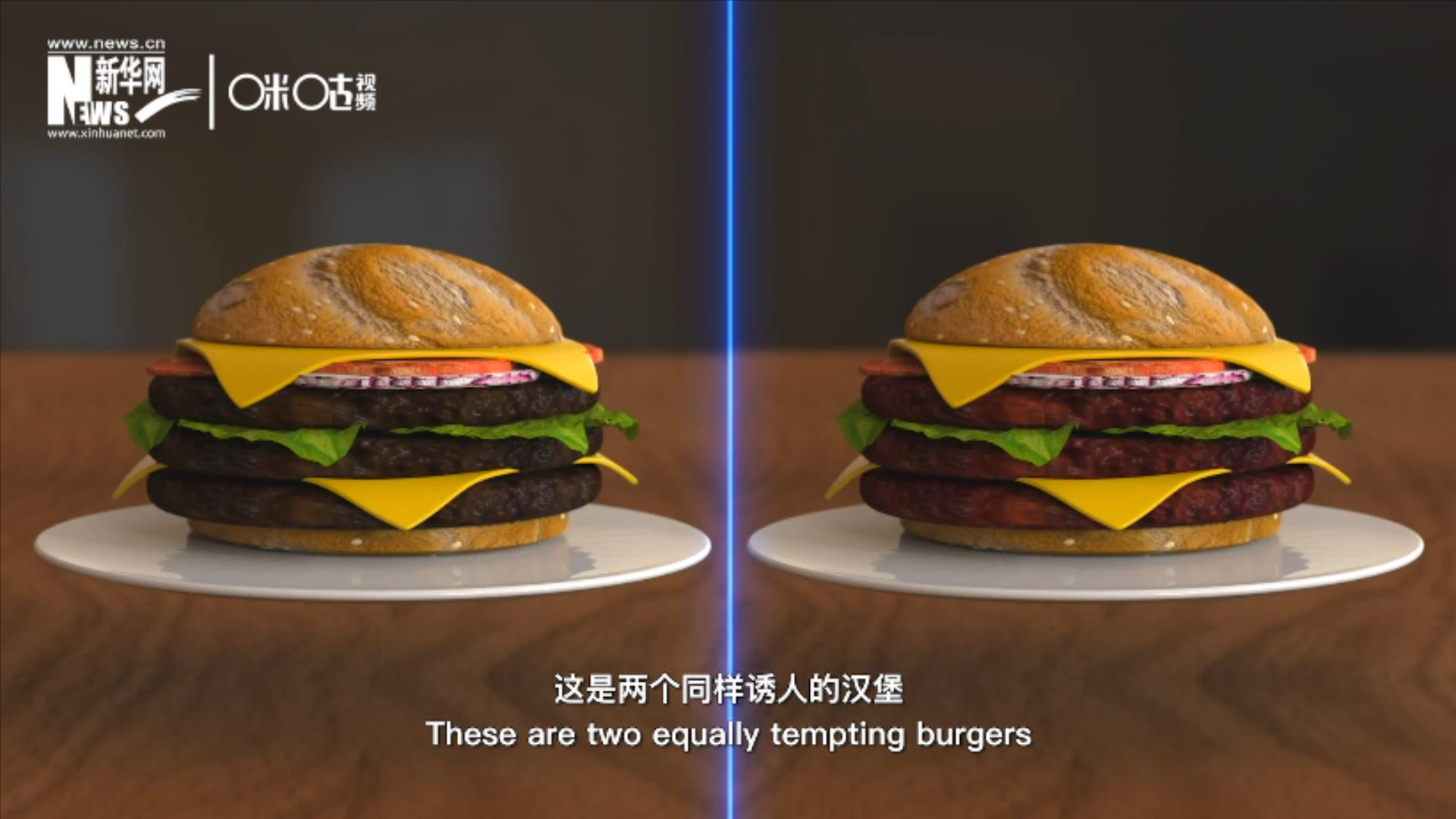 人造肉漢堡能在生產(chǎn)過程中節(jié)約水、土地、排放以及能量