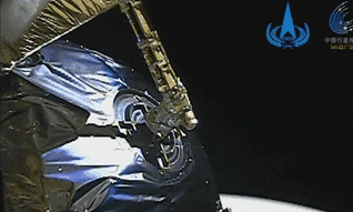 “天問一號(hào)”探測(cè)器火星捕獲過程影像來了！