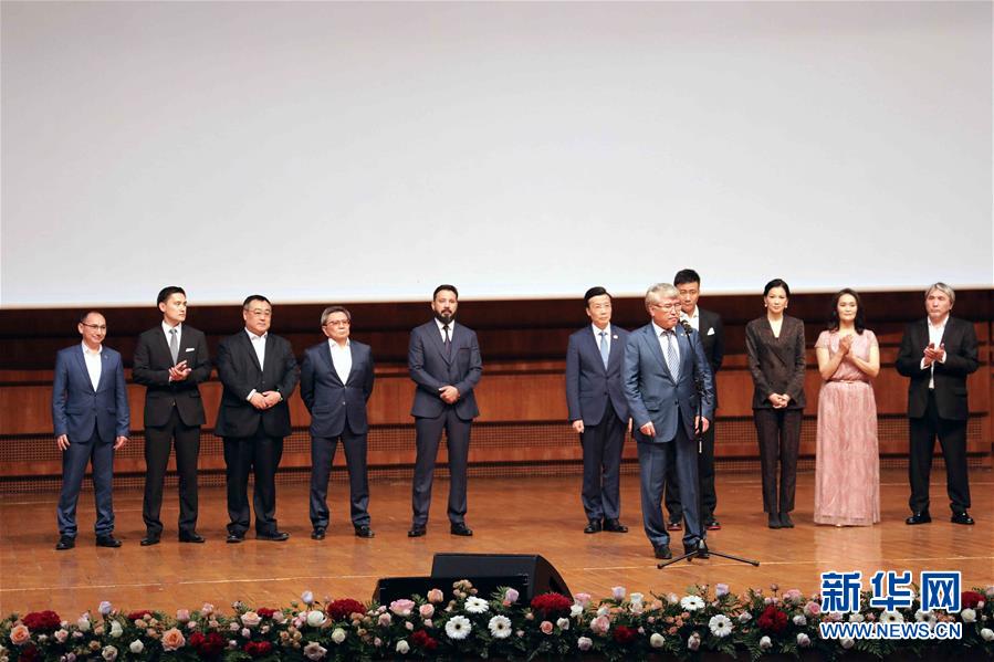 (國際·圖文互動)(1)中哈合拍影片《音樂家》在哈薩克斯坦首映