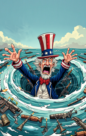 AI漫畫：暴力事件頻發(fā)，美國槍患何時(shí)休?