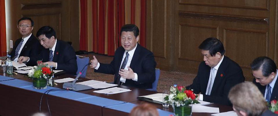 習(xí)近平同德國漢學(xué)家、孔子學(xué)院教師代表和學(xué)習(xí)漢語的學(xué)生代表座談