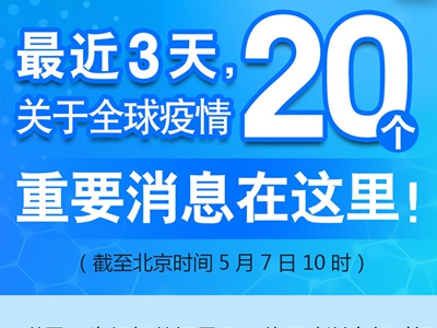 【圖解】最近3天，關(guān)于全球疫情20個(gè)重要消息在這里！