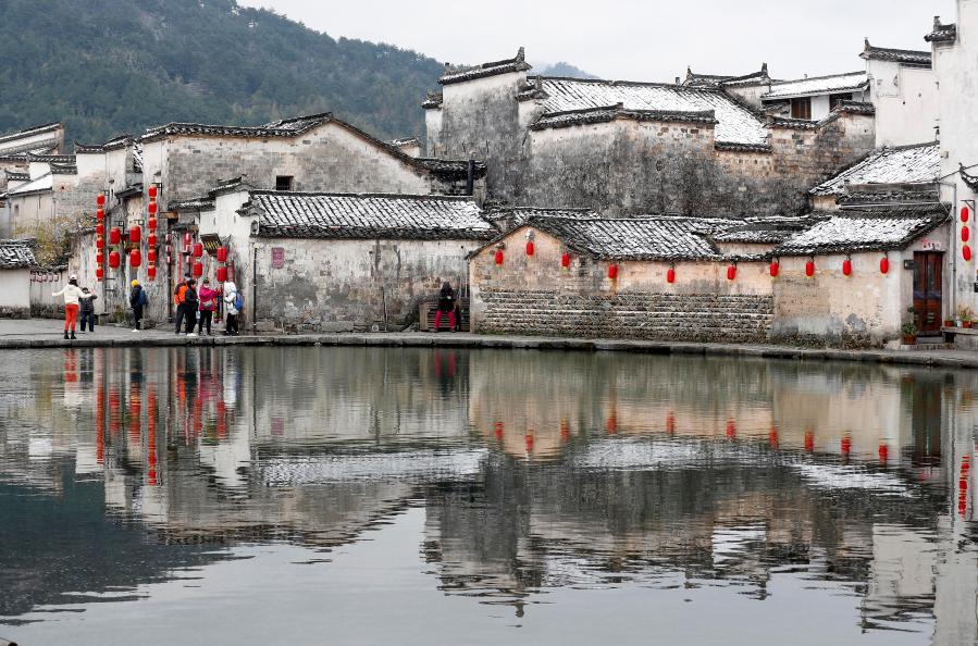 安徽黃山:雪潤(rùn)宏村